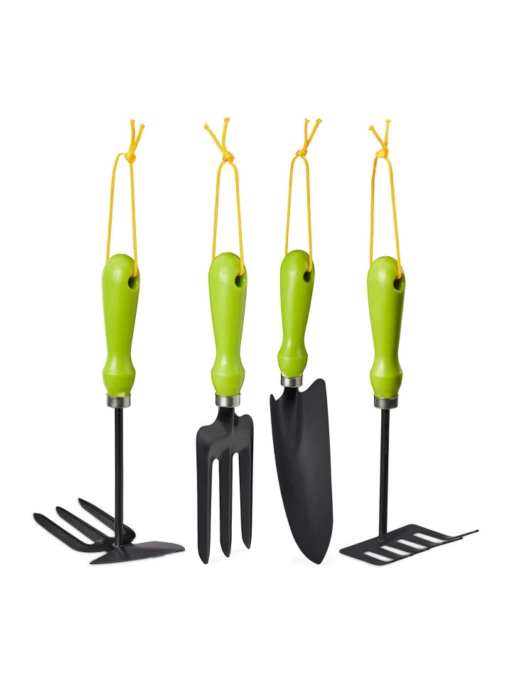 Gartenwerkzeug Set 4 teilig in Grün
