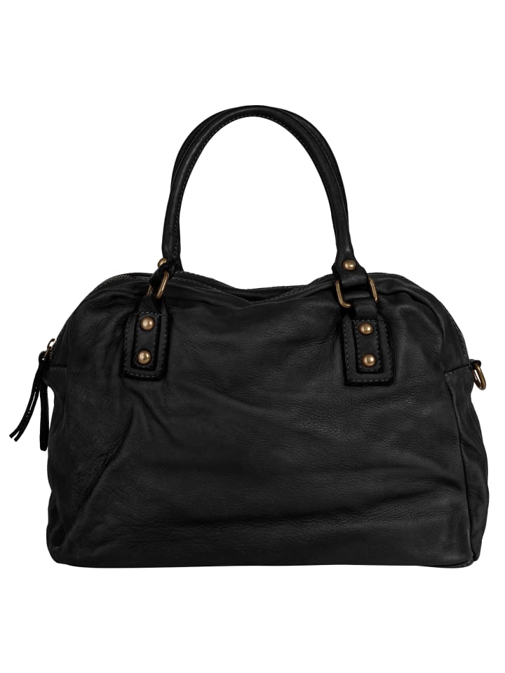 Shopper echt Leder in schwarz