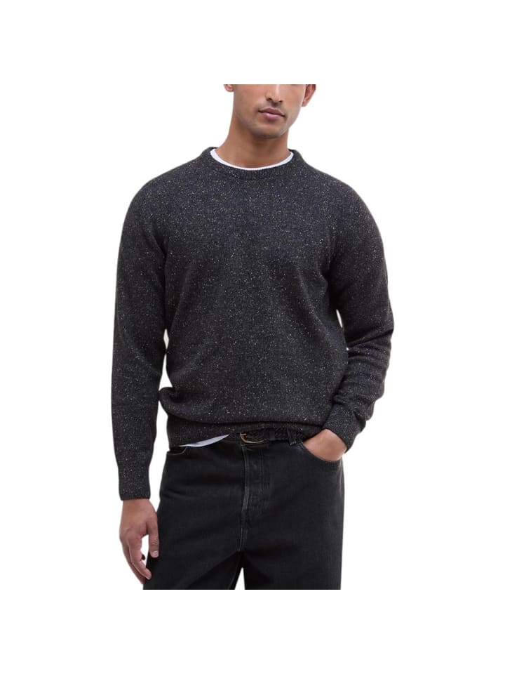 Schwarz Wolle Sweatshirt