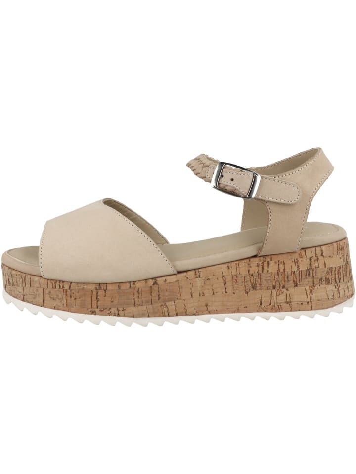 Keilsandale Barletta 05 in beige