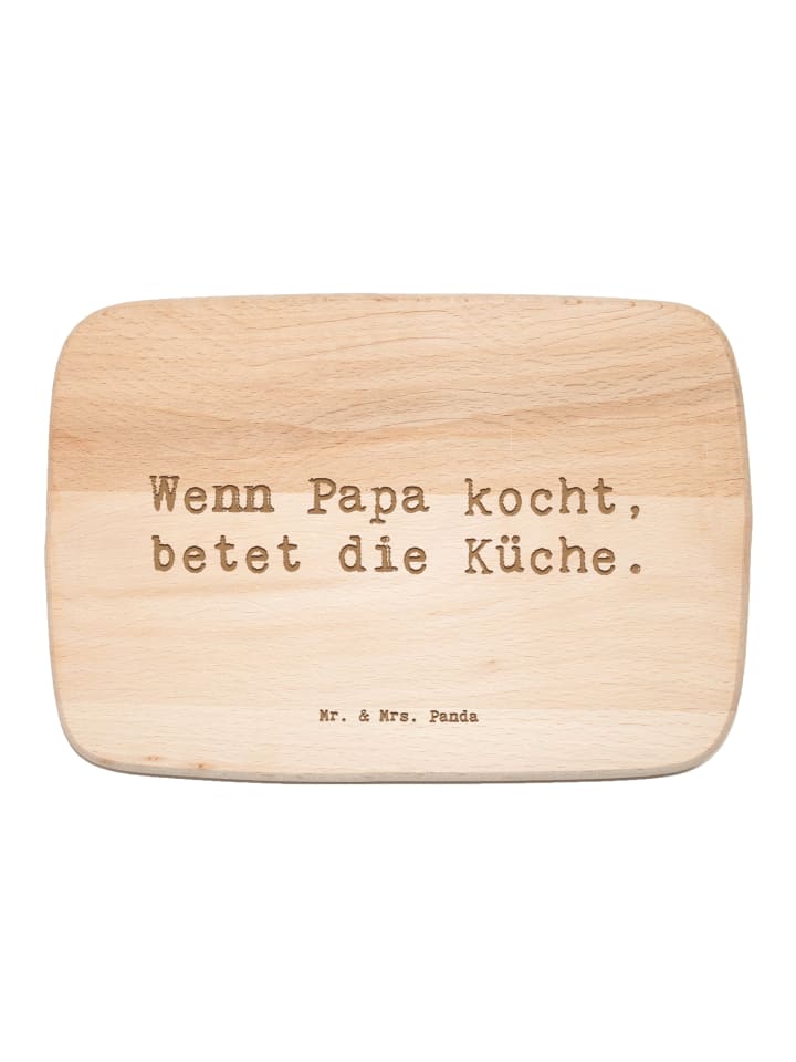 Holzschneidebrett Spruch Vater Koch mit Spruch in Transparent