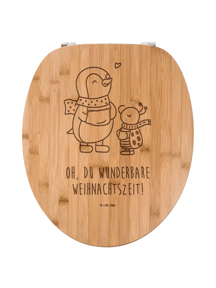 WC Sitz Smörle Winterzeit mit Spruch in Transparent