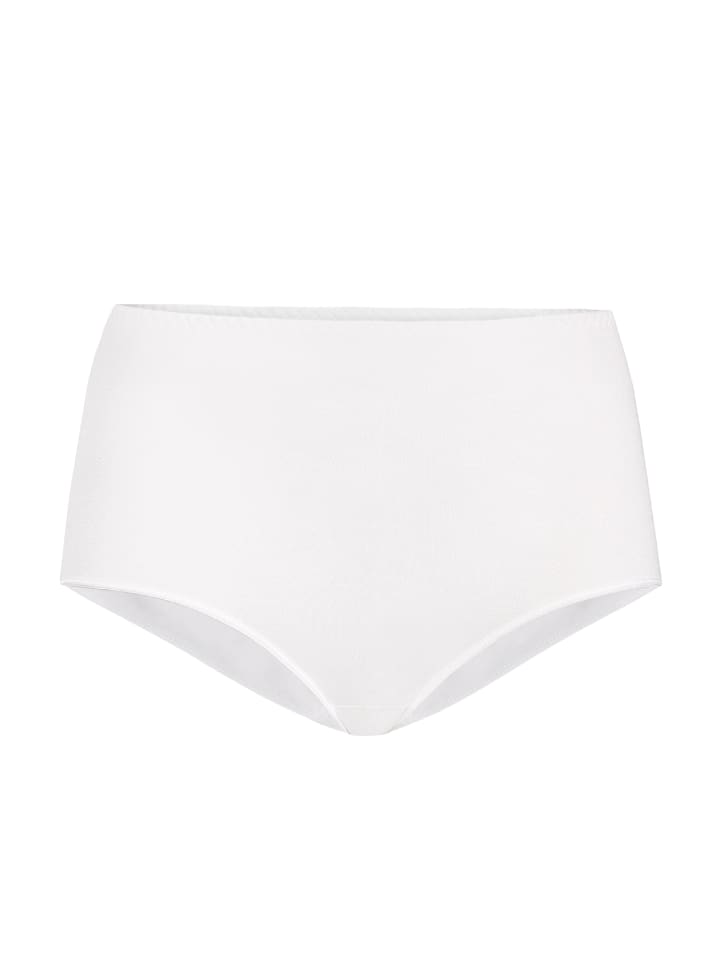 Hohe Taille Baumwollslip Classico in weiß