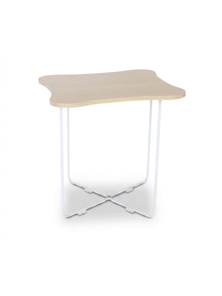 Beistelltisch in Natur/ Weiß - (B)40 x (H)40 x (T)40 cm