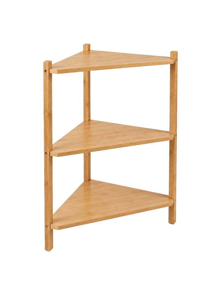 Eckregal in Natur - (B)46 x (H)60 x (T)25 cm