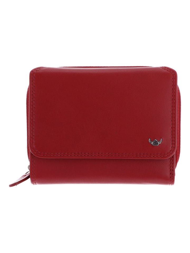 Polo Geldbörse RFID Schutz Leder 11.5 cm rot