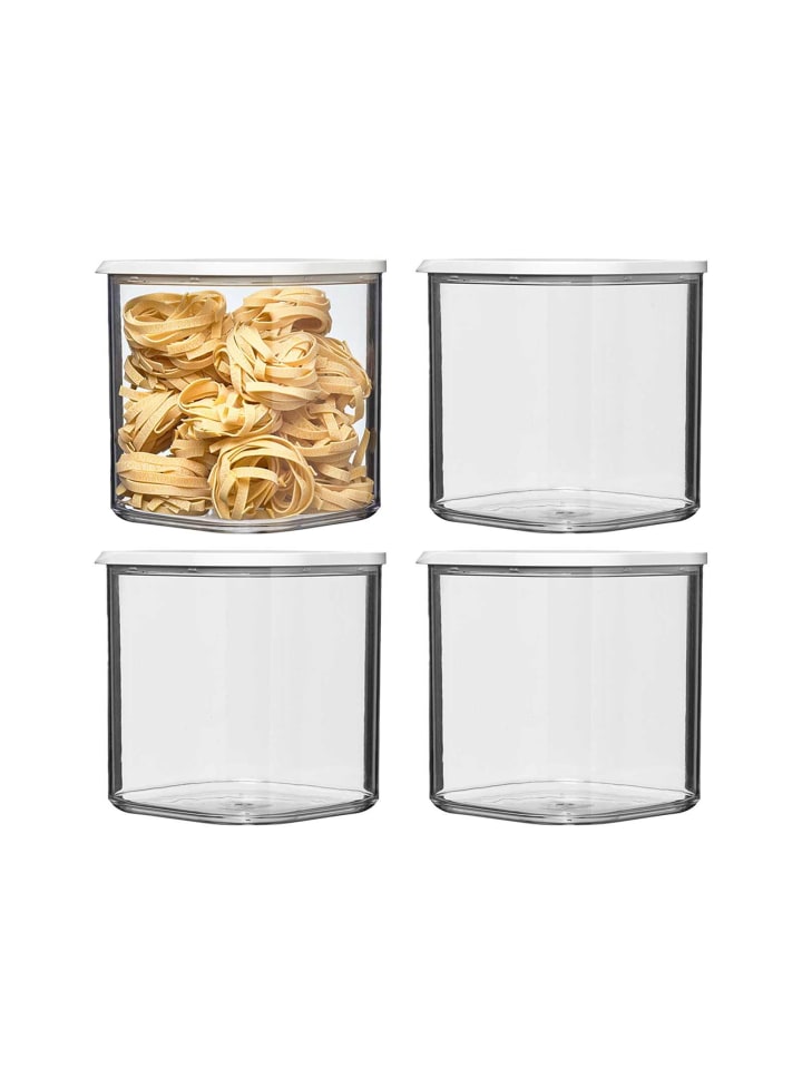 4er Set Vorratsdose Modula in Weiß 2750 ml