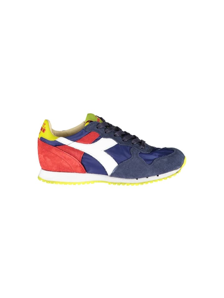 Blau Leder Damen Sneaker
