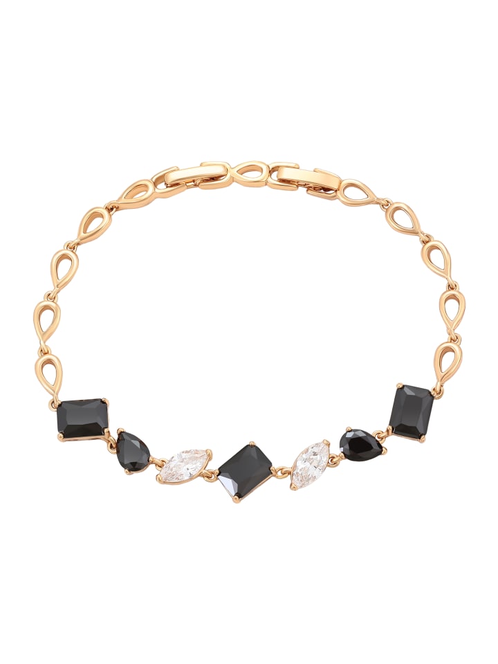 Women Bracelet in Rose Gold Black