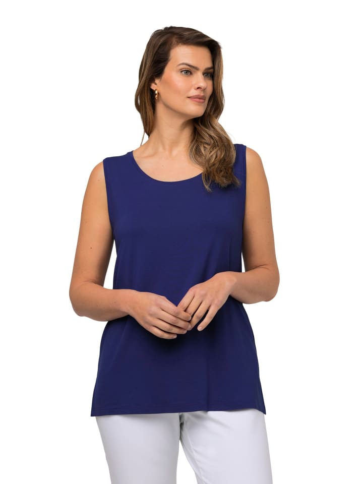 Strick-Top in tintenblau