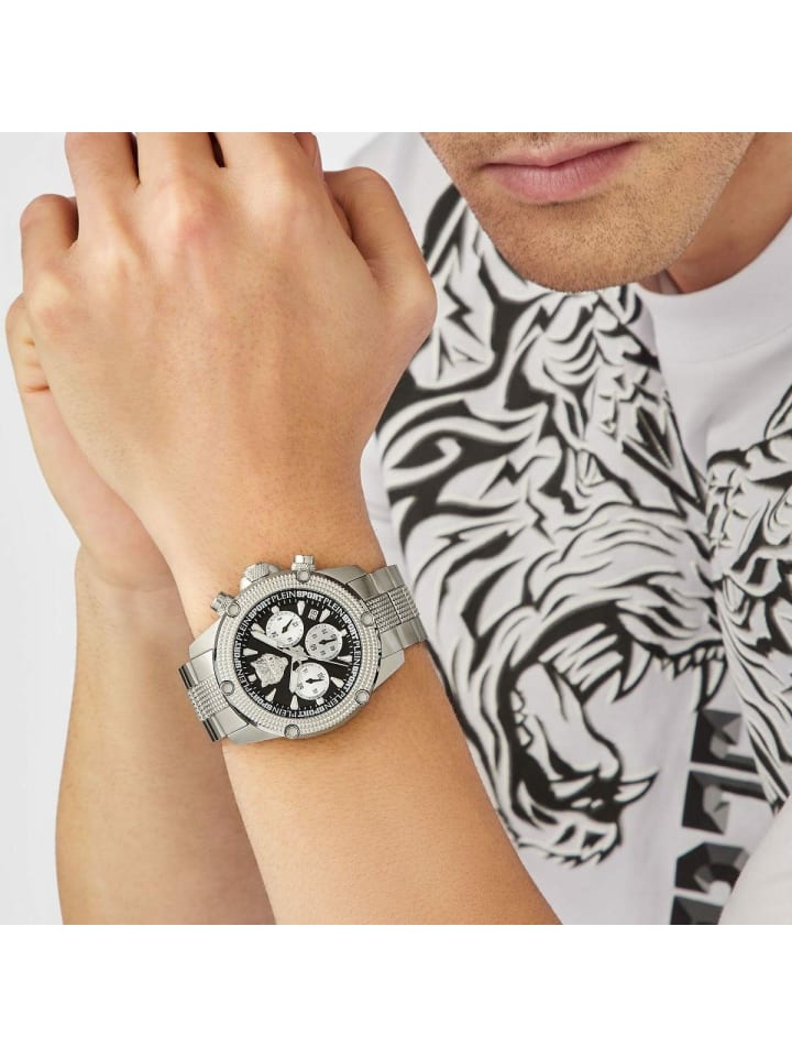 Chronograph für Herren in silber