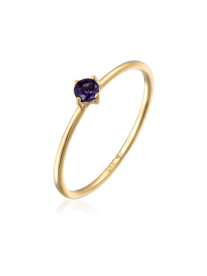 Ring 375 Gelbgold in Violett