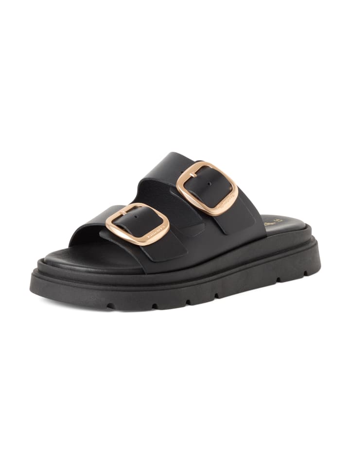 Pantolette 1-27239-42 in schwarz