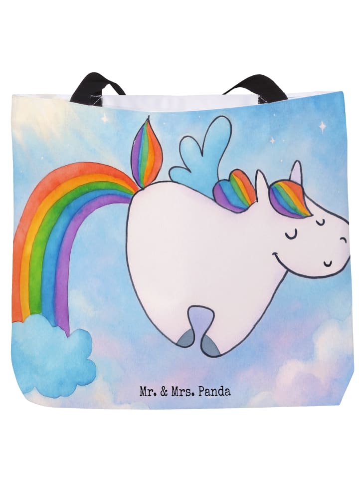 Shopper Einhorn Fliegendes Pferd Design ohne Sp... in Weiß