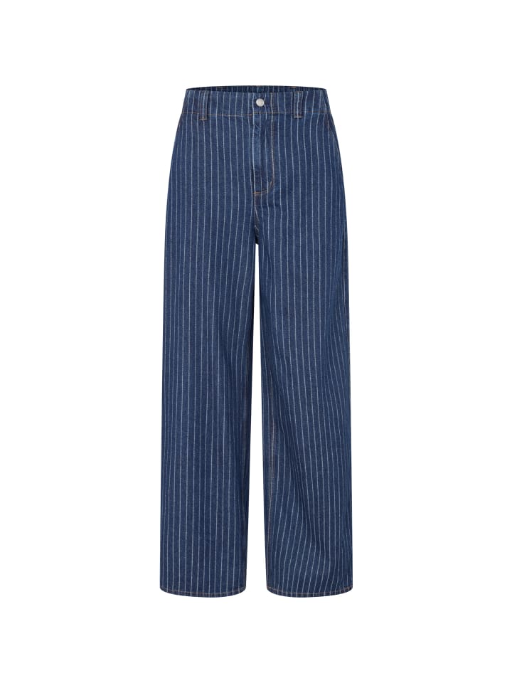 lange Loose-Fit-Jeans MaPoelisse in Dark Denim