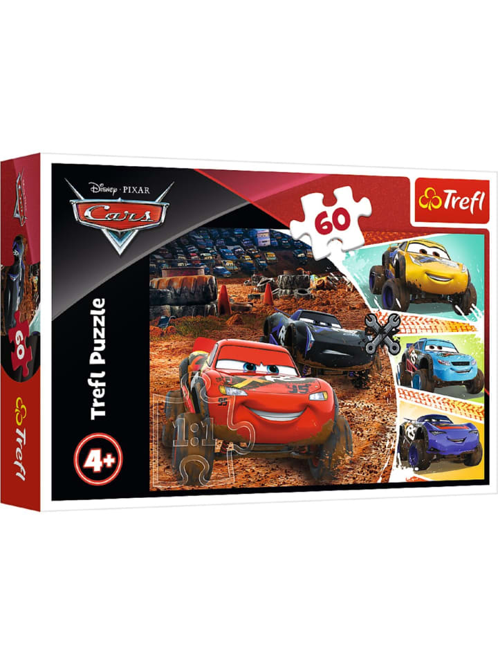 Cars Puzzle 60 Teile Iconischer Puzzlespaß für kleine Rennfahrer in rot