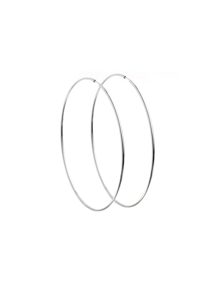 925 Silber Creolen - Ø 10 cm