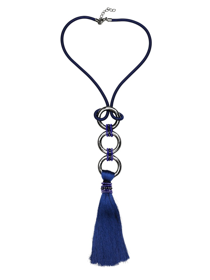 Lange Kette " Leeds " in blau