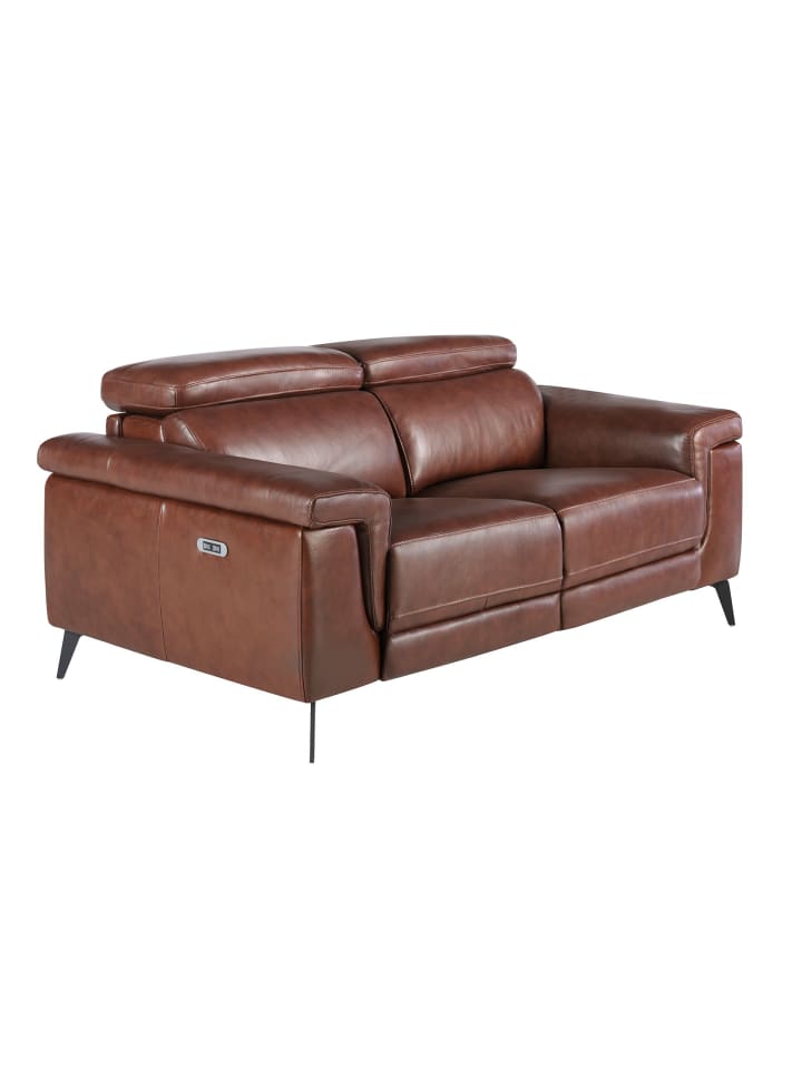 Relax-Sofa 6116 in Braun / Schwarz