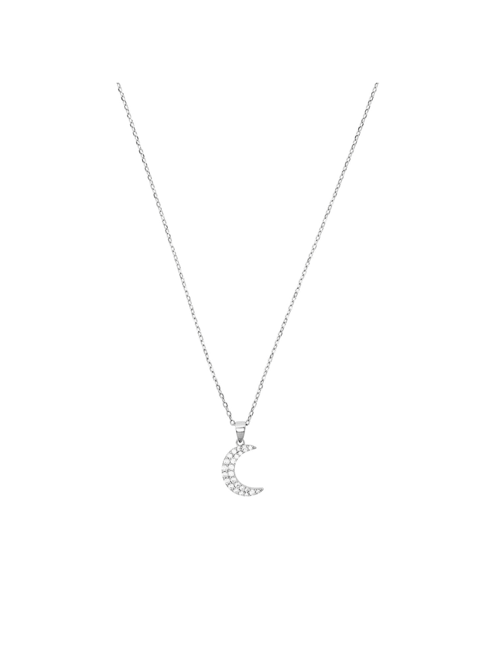Kette mit Anhänger Silber 925, rhodiniert in Silber
