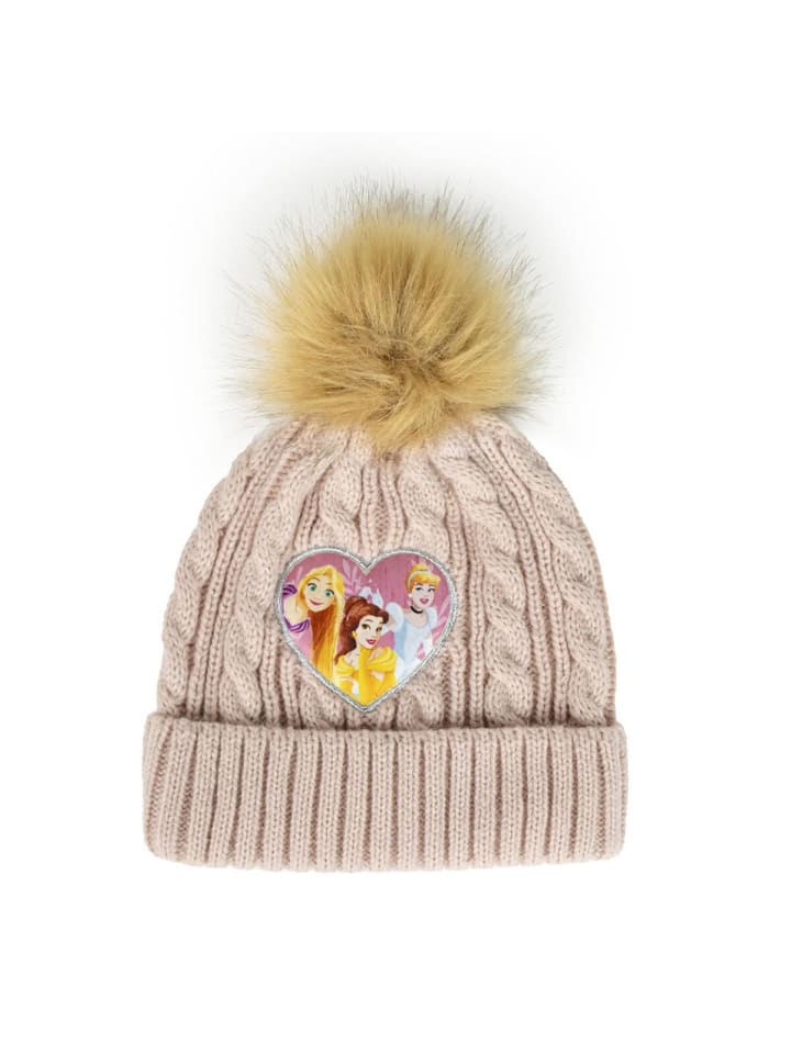 Disney Princess Mütze für Kinder Beanie Wintermütze in Rosa