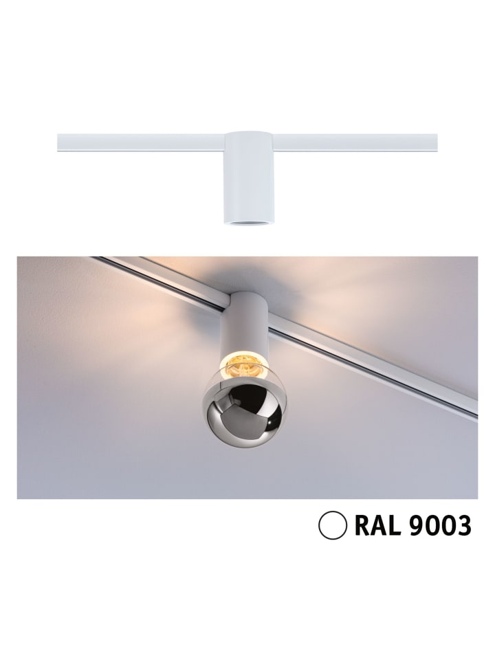URail Schienenspot Socket  E27  max. 20W  dimmbar 230V Signalweiß