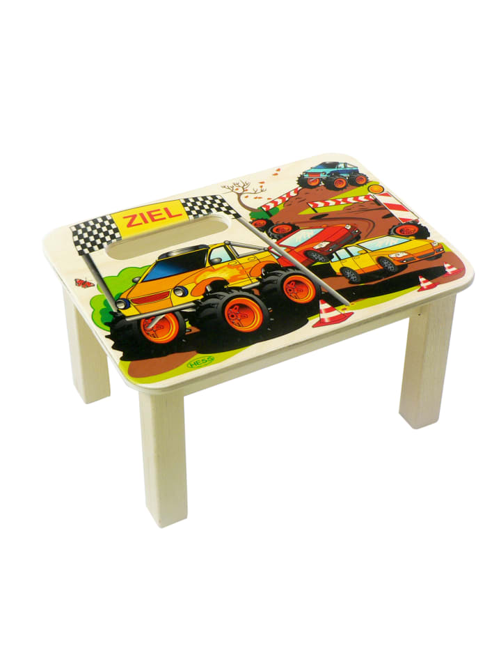 Fußbank "Monstertruck" in Bunt