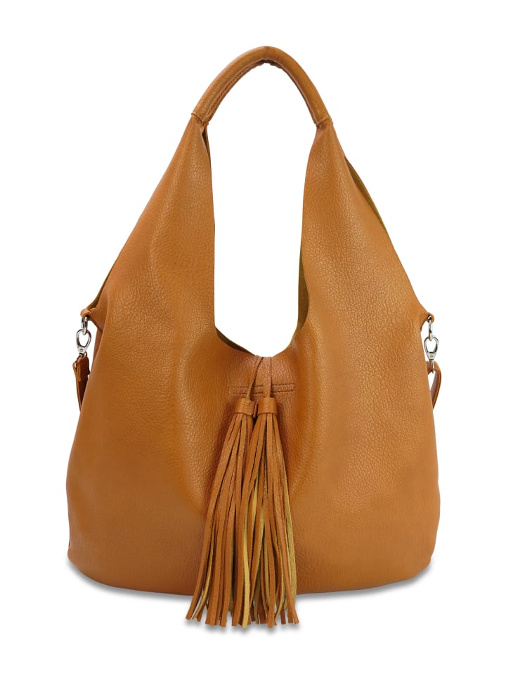 Schultertasche AVEL in golden ochre