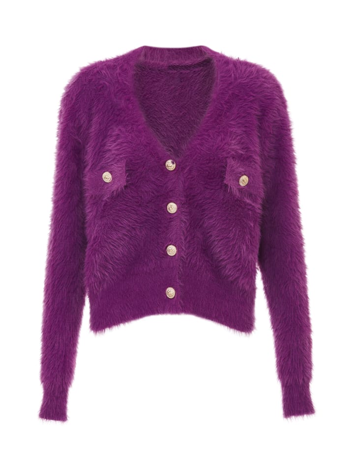 Damen Strickjacke in Violett