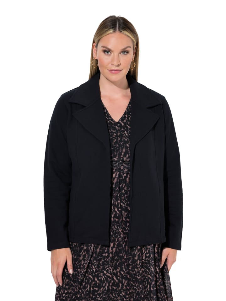 Sweatjacke in schwarz