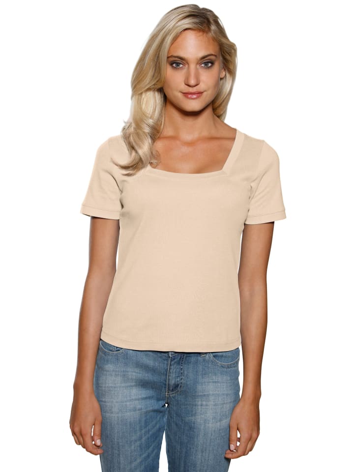 Carré-Shirt in beige