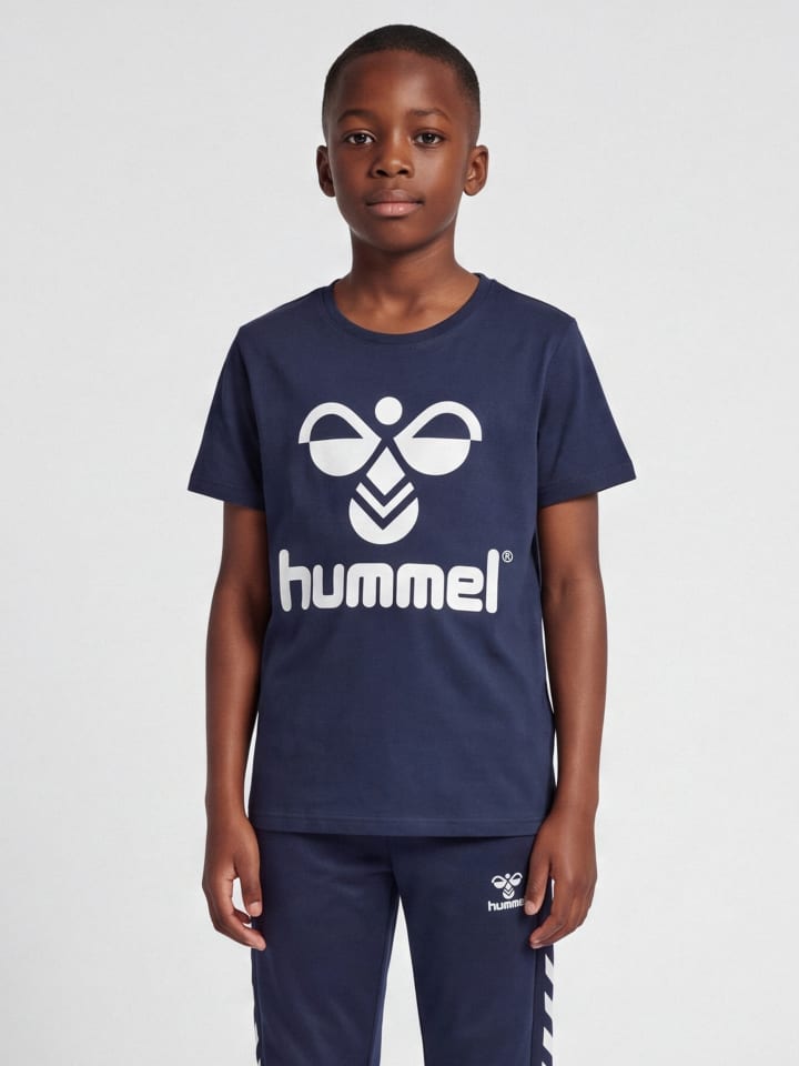 T-Shirt Hmltres Jungen in BLACK IRIS