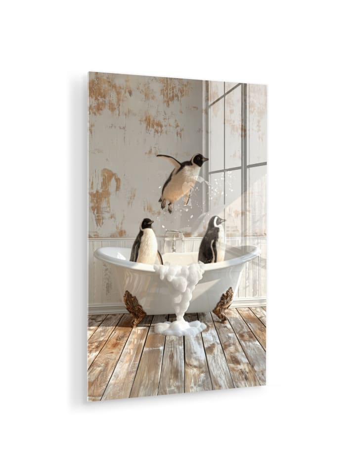 Acrylglasbild Pinguine