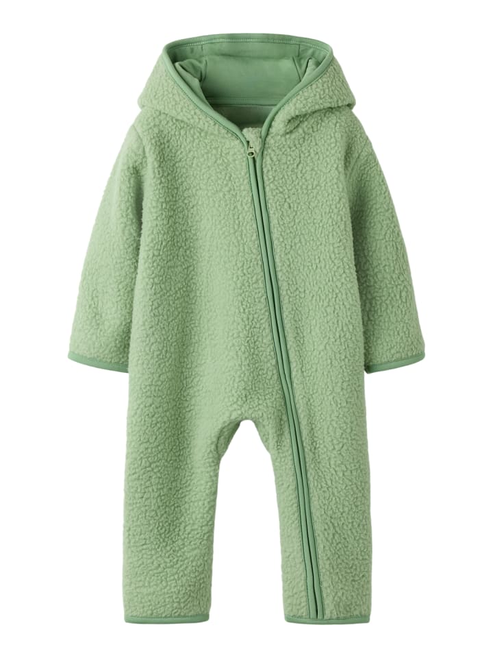 Teddy Jumpsuit Nbnolane Wagenanzug in basil