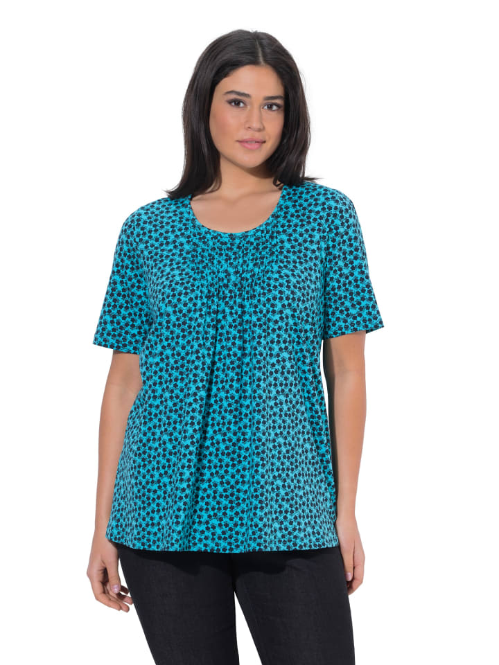 Shirt in tiefes aqua