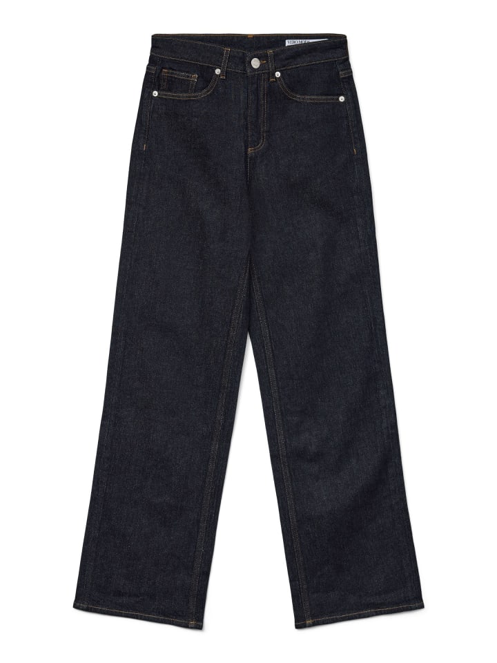 Weit geschnitten in Dark Blue Denim