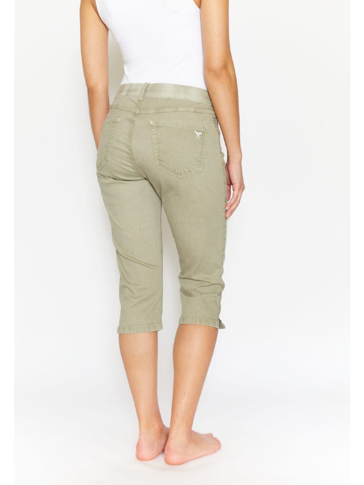 günstig limango mit OSFA Coloured Denim | in Slim ANGELS khaki Jeans Capri Jeans kaufen Fit