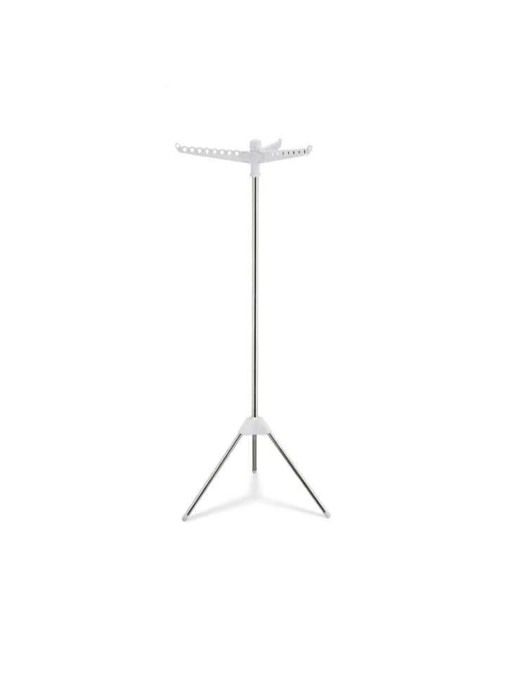 Wäscheständer Kleiderbügel in Silber/ Weiß - (B)62 x (H)150 x (T)52 cm