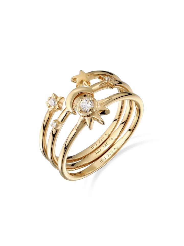 Ring 925 Sterling Silber in Gold