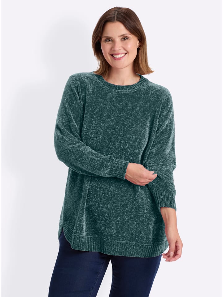Pullover in petrol