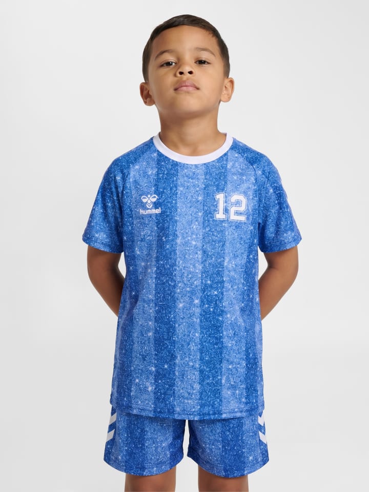 T-Shirt Hmlshimmer Kinder in DAZZLING BLUE/BRIGHT WHITE