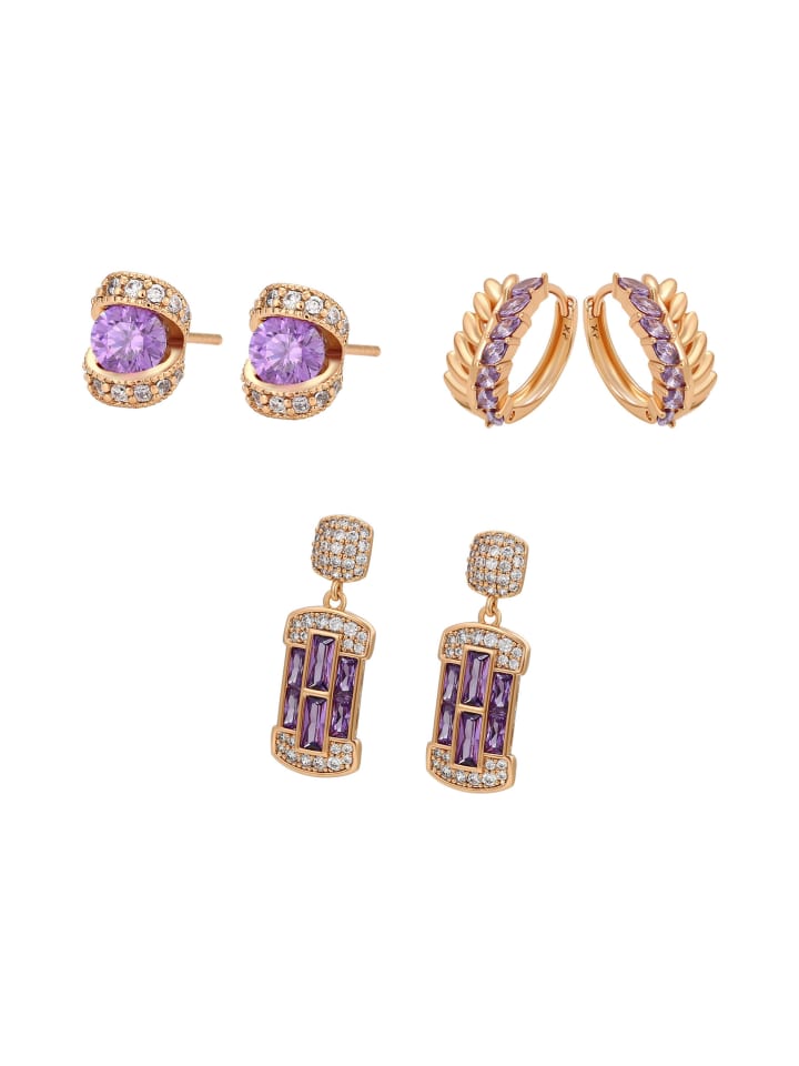 Women Earrings Set in gold