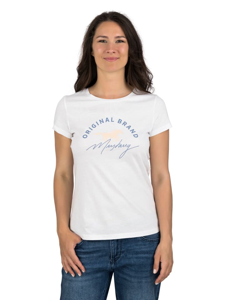 T-Shirt Alexia C Logo in Weiß
