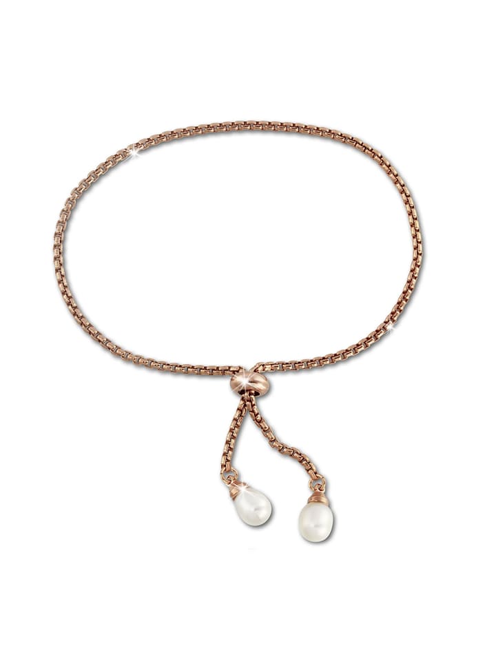 925 Silber, vergoldet (Roségold 333) Damen SilberDream Armbänder bis ca. 25cm