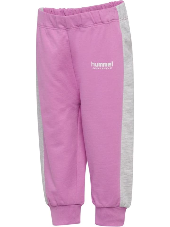 Kinder Sweat Pants "Hmlmini Loose Adj Waist Pants" in Lila