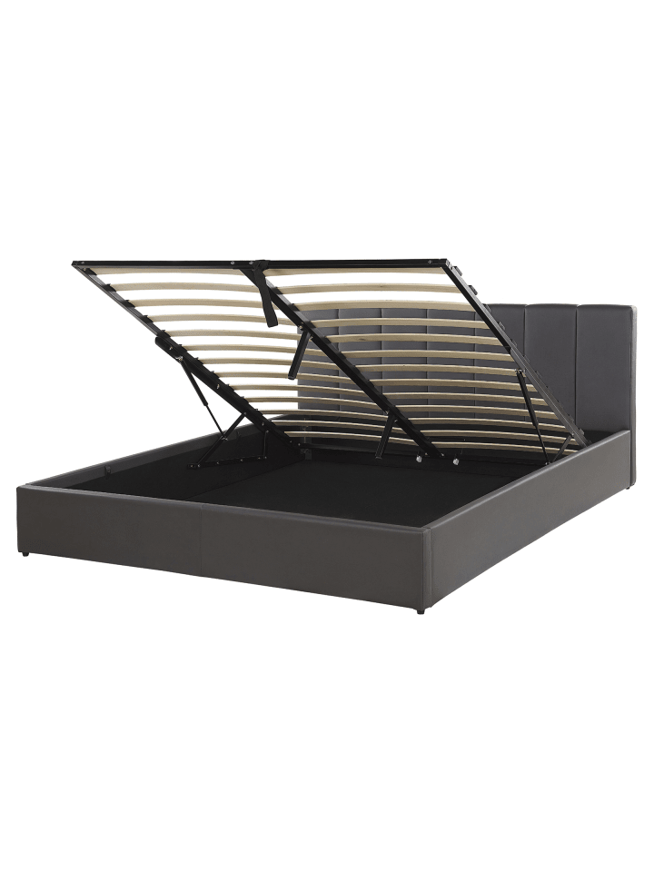2-tlg Doppelbett DREUX in Grau