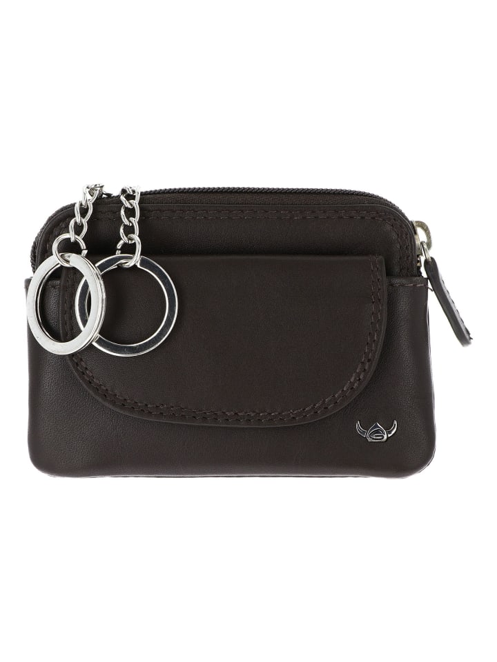 Polo Schlüsseletui Leder 10.5 cm dunkelbraun