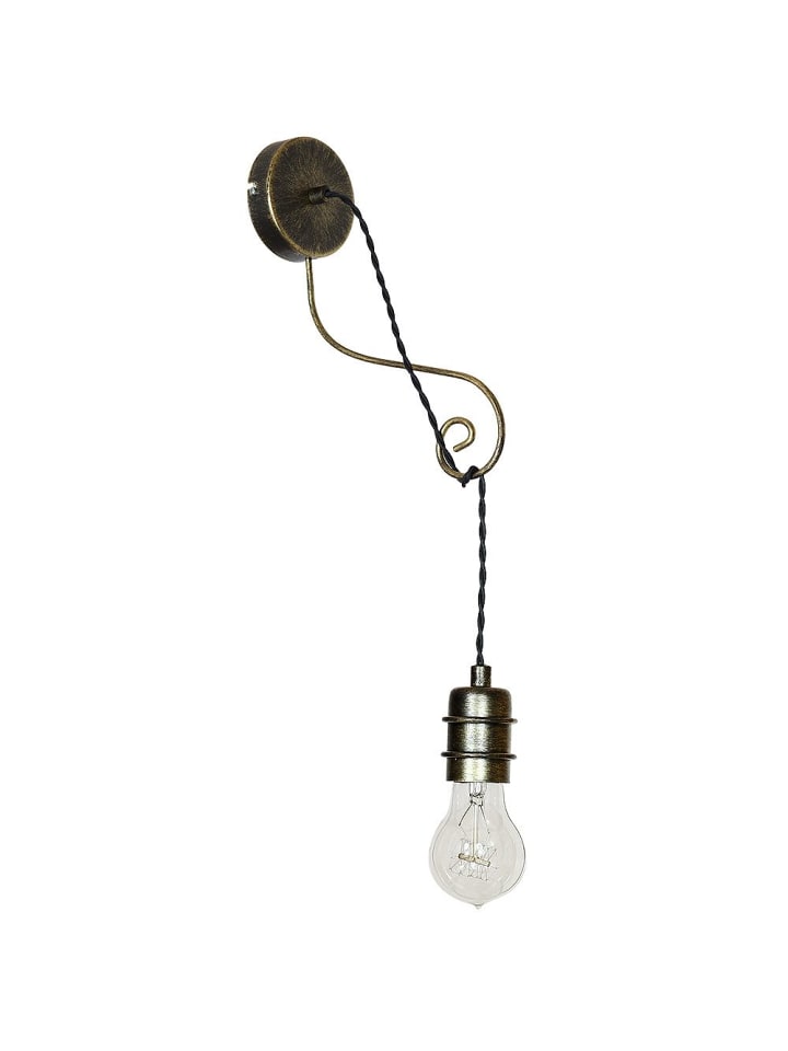 Wandlampe (B)10 x (L)23 cm in Altmessing