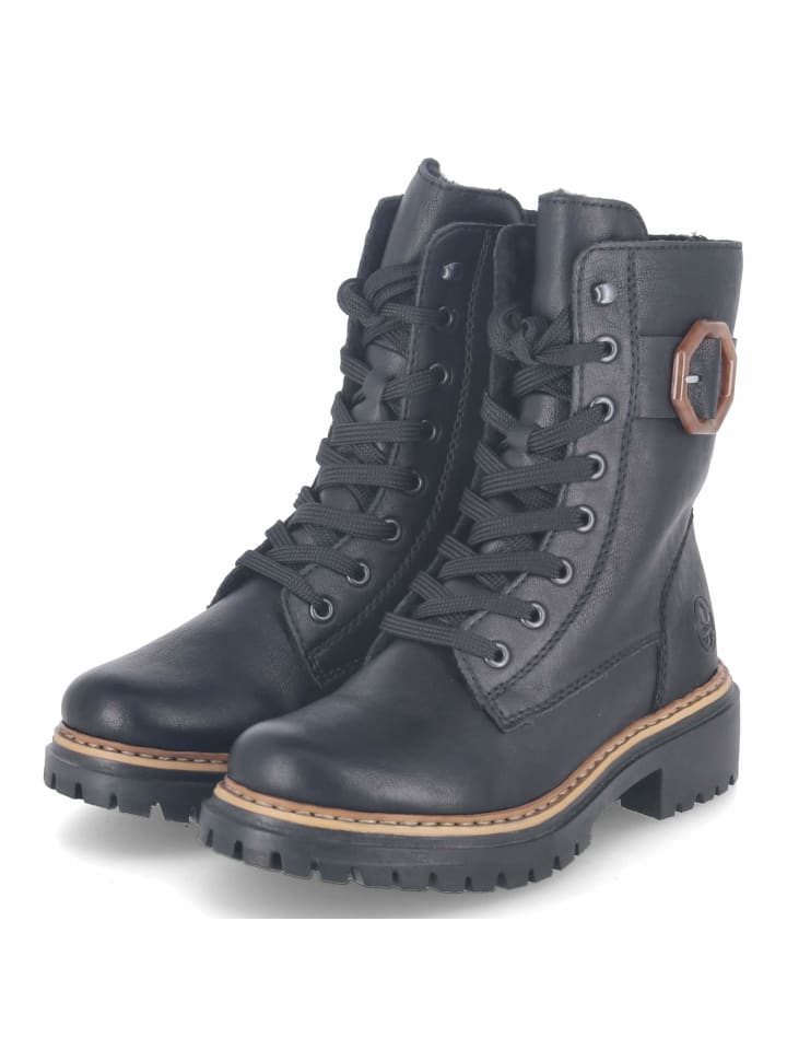 Schnürboots in schwarz