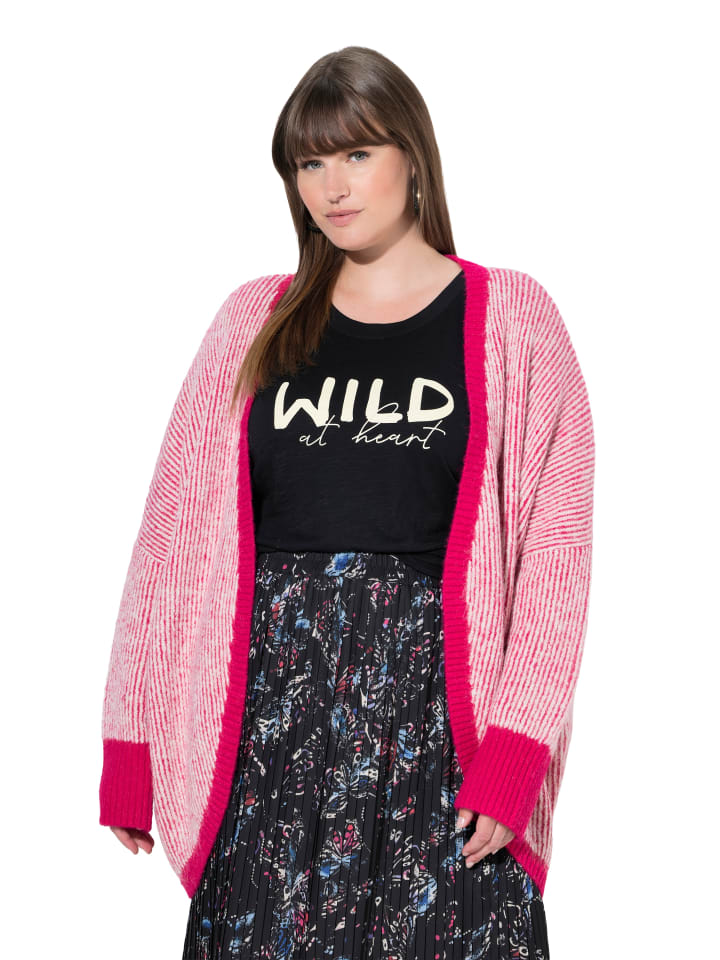 Strickjacke in sommerbeere